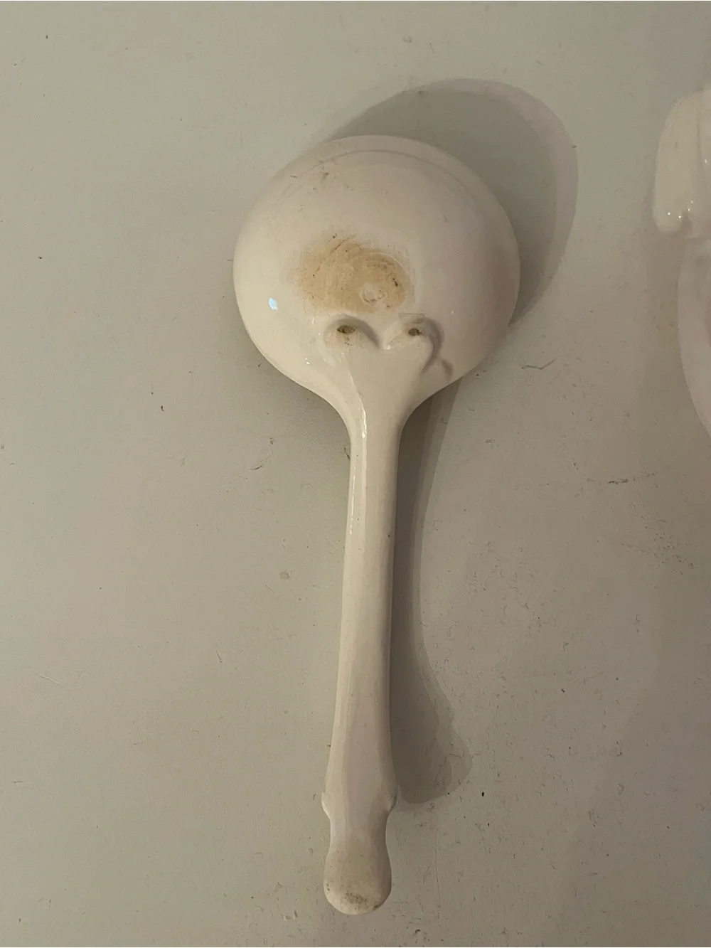 Vintage White Ceramic Soup Tureen Embossed Daisy Pattern With Ladle Japan